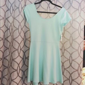 NWT Turquoise Dress with Cute Bow back accents